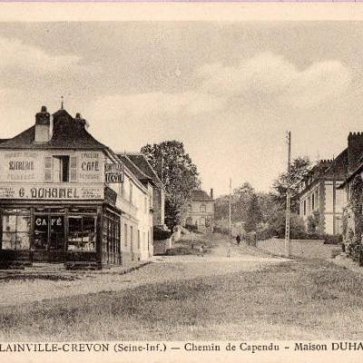 Carte postale chemin de Capendu Maison Duhamel