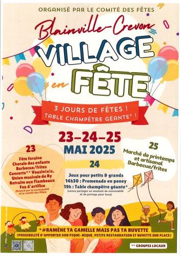 2025 05 23 affiche fete du village