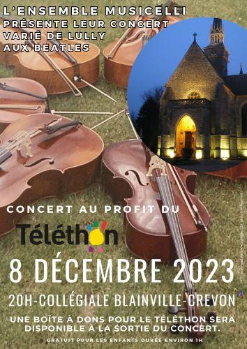 Affiche concert violoncelle telethon 1