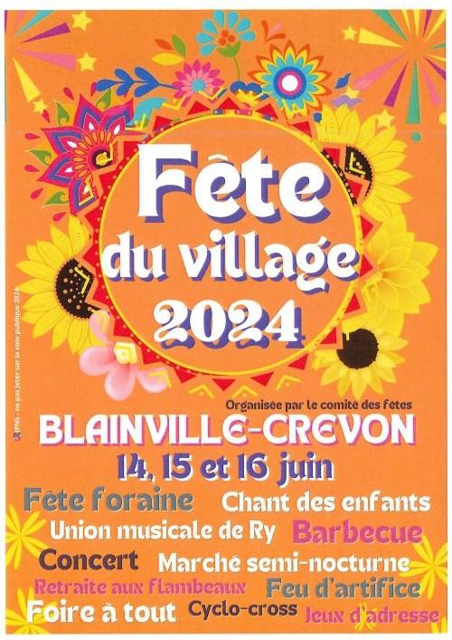 Affiche fete du village 2024 2 