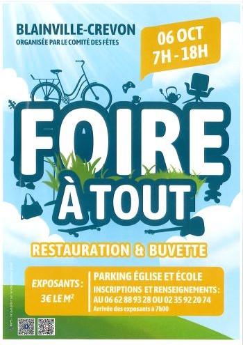 Affiche foire a tout 6 10 24 2