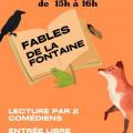 Affiche lecture la fontaine mme becquart